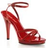Pleaser Direct Larger Size Shoes Flair 436 Red Patent Strappy Sandals