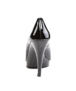Pleaser Direct Flair 480 Black Patent Court Shoes