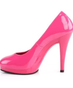 Pleaser Direct Flair 480 Hot Pink Court Shoes