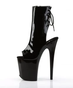 Pleaser Direct Flamingo 1018 Black Patent Ankle Boots 7 Pleaser Direct Flamingo 1018 Black Patent Ankle Boots