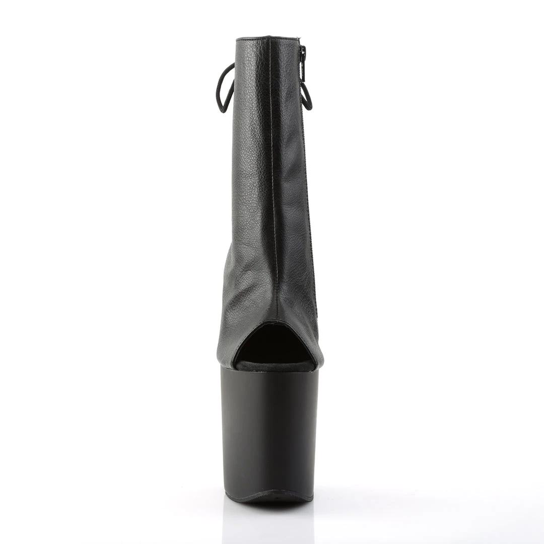 Pleaser Direct Flamingo 1018 Black Faux Leather And Matte Ankle Boots Larger Size Shoes 2 Pleaser Direct Flamingo 1018 Black Faux Leather And Matte Ankle Boots Larger Size Shoes