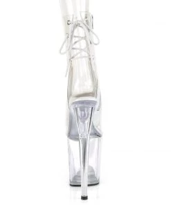 Pleaser Direct Flamingo 1018C Clear Ankle Boots Larger Size Shoes