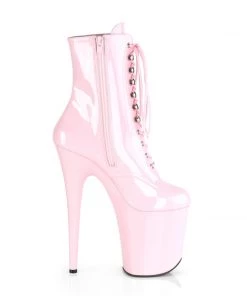Pleaser Direct Flamingo 1020 Baby Pink Patent Vegan Ankle Boot Larger Size Shoes 9 Pleaser Direct Flamingo 1020 Baby Pink Patent Vegan Ankle Boot Larger Size Shoes