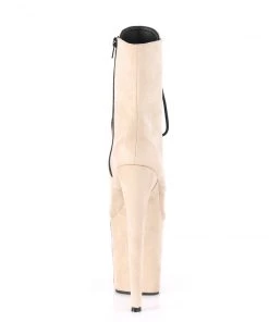 Pleaser Direct Flamingo 1020FS Beige Faux Suede Vegan Ankle Boots Larger Size Shoes 8 Pleaser Direct Flamingo 1020FS Beige Faux Suede Vegan Ankle Boots Larger Size Shoes