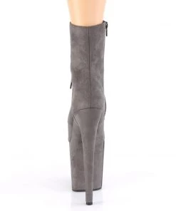 Pleaser Direct Flamingo 1020FS Grey Faux Suede Ankle Boots Larger Size Shoes 8 Pleaser Direct Flamingo 1020FS Grey Faux Suede Ankle Boots Larger Size Shoes