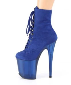 Pleaser Direct Flamingo 1020FST Blue Tinted Perspex Ankle Boots 7 Pleaser Direct Flamingo 1020FST Blue Tinted Perspex Ankle Boots
