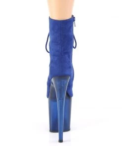 Pleaser Direct Flamingo 1020FST Blue Tinted Perspex Ankle Boots 8 Pleaser Direct Flamingo 1020FST Blue Tinted Perspex Ankle Boots