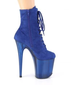 Pleaser Direct Flamingo 1020FST Blue Tinted Perspex Ankle Boots 9 Pleaser Direct Flamingo 1020FST Blue Tinted Perspex Ankle Boots
