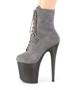 Pleaser Direct Flamingo 1020FST Grey Tinted Perspex Ankle Boots 7 Pleaser Direct Flamingo 1020FST Grey Tinted Perspex Ankle Boots