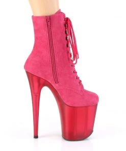 Pleaser Direct Flamingo 1020FST Pink Tinted Perspex Ankle Boots Larger Size Shoes 9 Pleaser Direct Flamingo 1020FST Pink Tinted Perspex Ankle Boots Larger Size Shoes