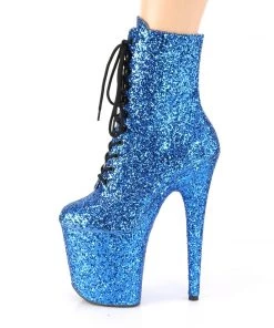 Pleaser Direct Flamingo 1020GWR Blue Glitter Ankle Boots Larger Size Shoes 7 Pleaser Direct Flamingo 1020GWR Blue Glitter Ankle Boots Larger Size Shoes
