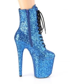 Pleaser Direct Flamingo 1020GWR Blue Glitter Ankle Boots Larger Size Shoes 9 Pleaser Direct Flamingo 1020GWR Blue Glitter Ankle Boots Larger Size Shoes