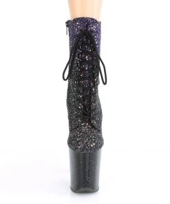 Pleaser Direct Flamingo 1020OMBG Purple And Black Platform Boots