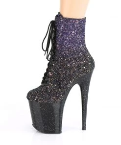 Pleaser Direct Flamingo 1020OMBG Purple And Black Platform Boots 7 Pleaser Direct Flamingo 1020OMBG Purple And Black Platform Boots