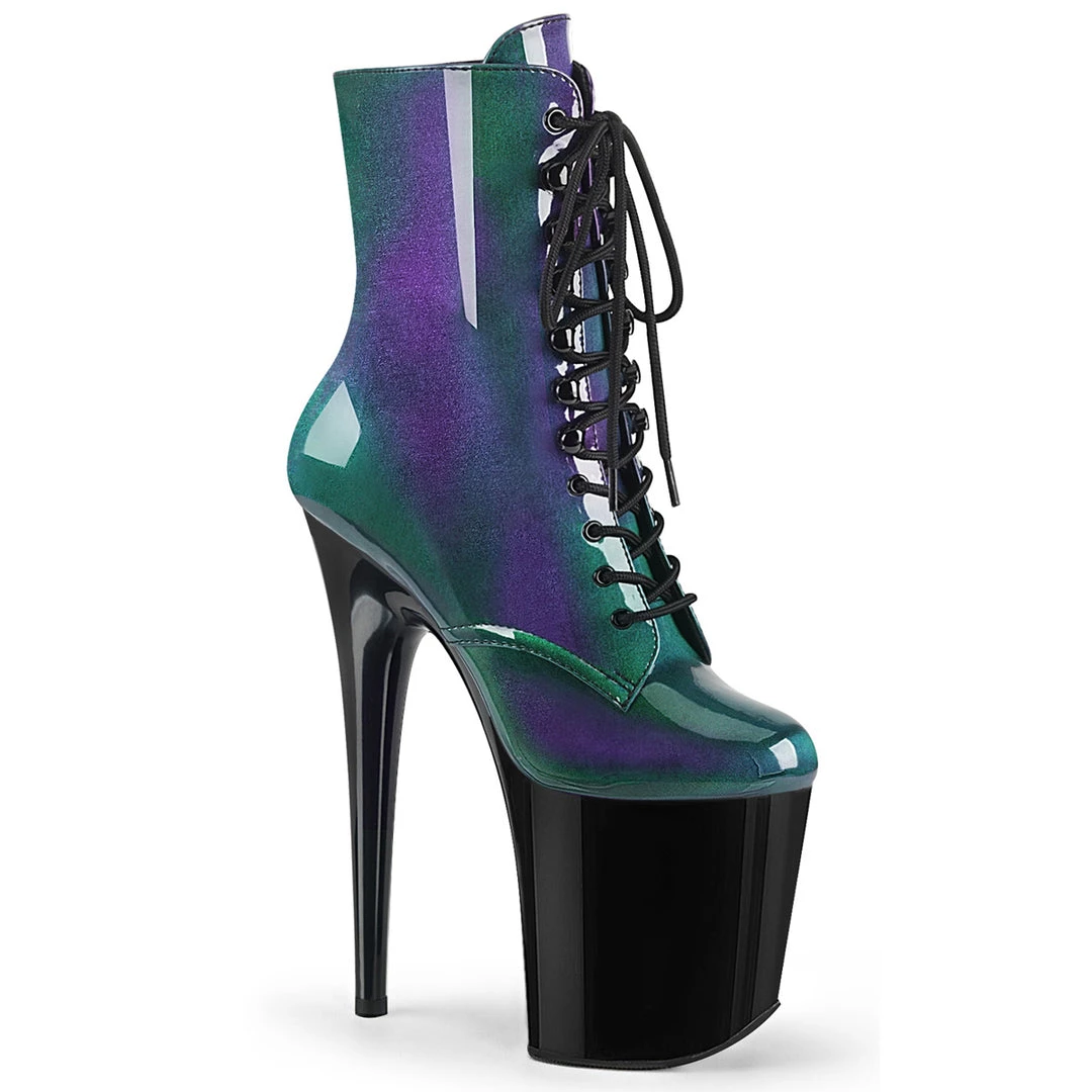 Pleaser Direct Flamingo 1020SHG Green And Purple Platform Larger Size Shoes 1 Pleaser Direct Flamingo 1020SHG Green And Purple Platform Larger Size Shoes