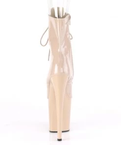 Pleaser Direct Larger Size Shoes Flamingo 1021 Nude Patent Peep Toe Ankle Boots 8 Pleaser Direct Larger Size Shoes Flamingo 1021 Nude Patent Peep Toe Ankle Boots