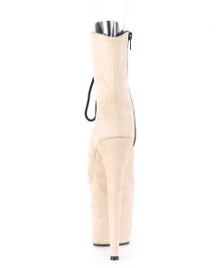 Pleaser Direct Flamingo 1021FS Beige Faux Suede Peep Toe Boots Larger Size Shoes 8 Pleaser Direct Flamingo 1021FS Beige Faux Suede Peep Toe Boots Larger Size Shoes