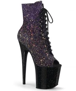 Pleaser Direct Flamingo 1021OMBG Purple And Black Platform Boots Larger Size Shoes