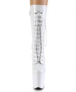 Pleaser Direct Flamingo 1050 Black Patent Mid-Calf Boots