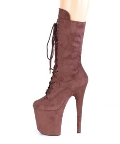 Pleaser Direct Flamingo 1050FS Brown Faux Suede Mid-Calf Boots 7 Pleaser Direct Flamingo 1050FS Brown Faux Suede Mid-Calf Boots