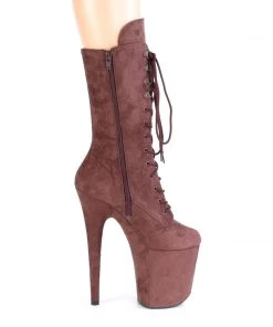 Pleaser Direct Flamingo 1050FS Brown Faux Suede Mid-Calf Boots 9 Pleaser Direct Flamingo 1050FS Brown Faux Suede Mid-Calf Boots