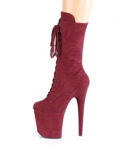 Pleaser Direct Flamingo 1050FS Burgundy Faux Suede Mid-Calf Boots Larger Size Shoes 7 Pleaser Direct Flamingo 1050FS Burgundy Faux Suede Mid-Calf Boots Larger Size Shoes