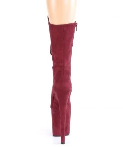 Pleaser Direct Flamingo 1050FS Burgundy Faux Suede Mid-Calf Boots Larger Size Shoes 8 Pleaser Direct Flamingo 1050FS Burgundy Faux Suede Mid-Calf Boots Larger Size Shoes