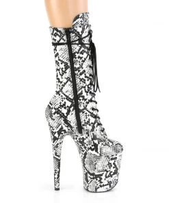 Pleaser Direct Flamingo 1050SP Snake Print Platform Boots Larger Size Shoes
