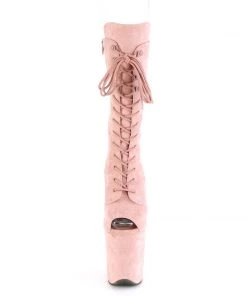 Pleaser Direct Flamingo 1051FS Blush Faux Suede Mid-Calf Boots