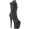 Pleaser Direct Flamingo 1051LWR Black Leather Mid-Calf Boots