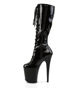 Pleaser Direct Flamingo 2023 Black Patent Boots 7 Pleaser Direct Flamingo 2023 Black Patent Boots