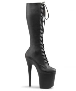 Pleaser Direct Flamingo 2023 Black Matte Boots
