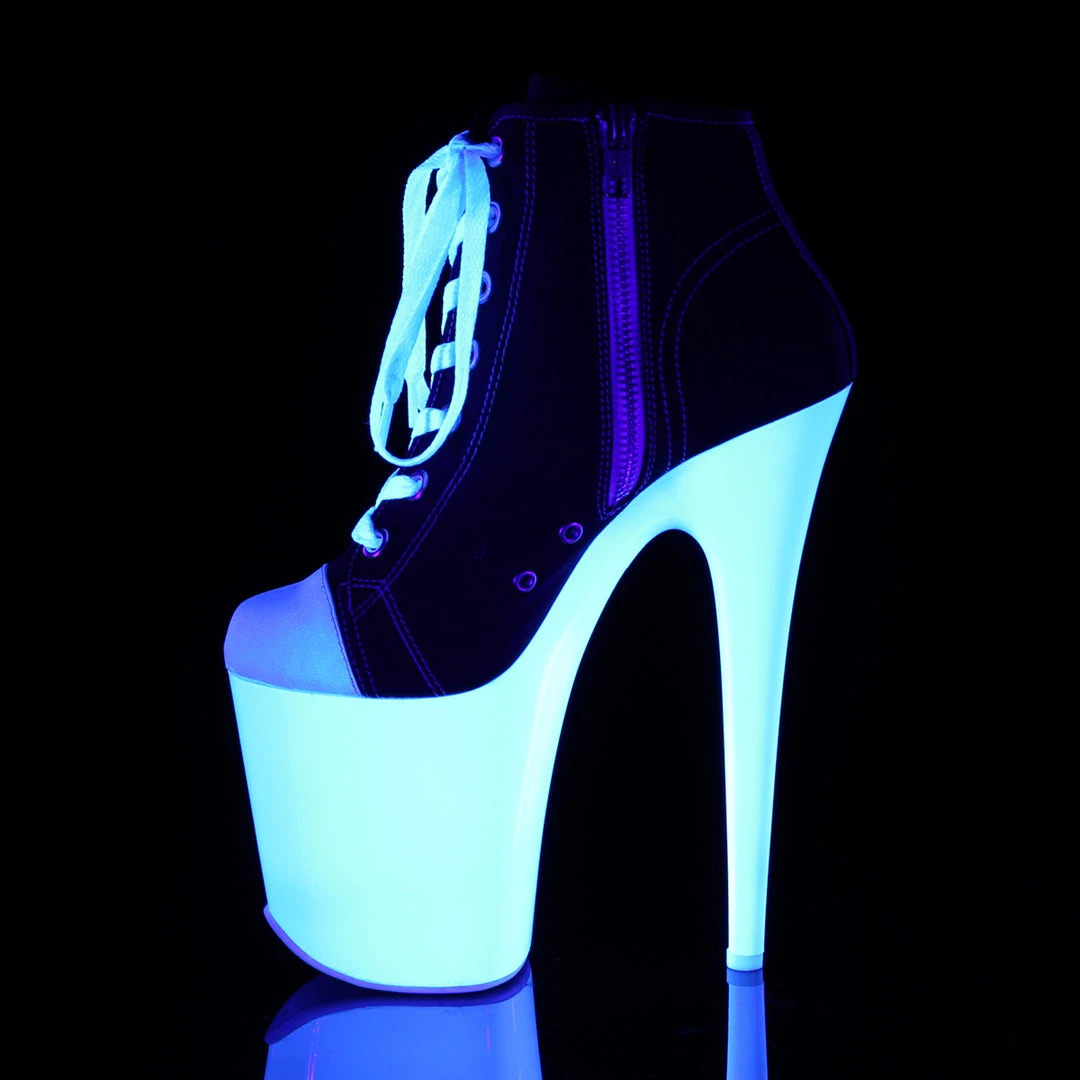 Pleaser Direct Flamingo 800SK-02 Black Sneaker Style Platforms 3 Pleaser Direct Flamingo 800SK-02 Black Sneaker Style Platforms