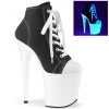 Pleaser Direct Flamingo 800SK-02 Black Sneaker Style Platforms