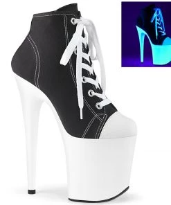 Pleaser Direct Flamingo 800SK-02 Black Sneaker Style Platforms