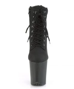 Pleaser Direct Platform Shoes Flamingo 800TL-02 Black Ankle Boots