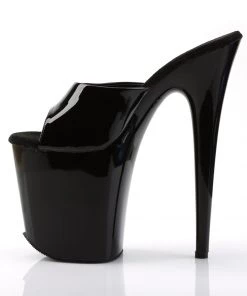 Pleaser Direct Larger Size Shoes Flamingo 801 Black Platforms