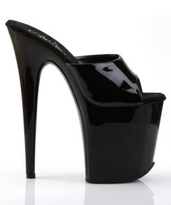 Pleaser Direct Larger Size Shoes Flamingo 801 Black Platforms