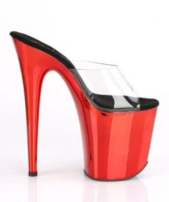 Pleaser Direct Flamingo 801 Black And Red Platforms