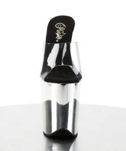 Pleaser Direct Larger Size Shoes Flamingo 801 Chrome Base Platforms