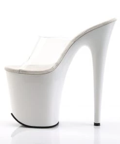 Pleaser Direct Flamingo 801 White And Clear Platforms 7 Pleaser Direct Flamingo 801 White And Clear Platforms