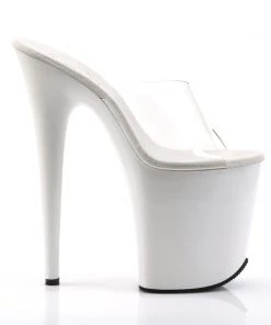 Pleaser Direct Flamingo 801 White And Clear Platforms 9 Pleaser Direct Flamingo 801 White And Clear Platforms
