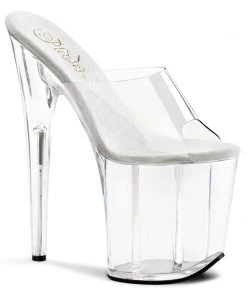 Pleaser Direct Flamingo 801 Clear Platforms