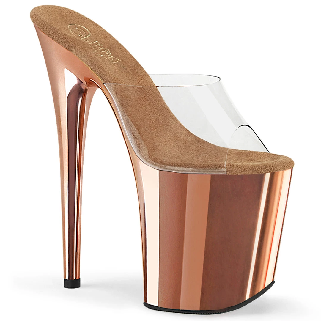 Pleaser Direct Flamingo 801 Rose Gold Chrome Platforms By Pleaser Shoes 1 Pleaser Direct Flamingo 801 Rose Gold Chrome Platforms By Pleaser Shoes