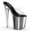 Pleaser Direct Larger Size Shoes Flamingo 801 Chrome Base Platforms