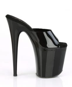 Pleaser Direct Flamingo 801N Black Platform Heels
