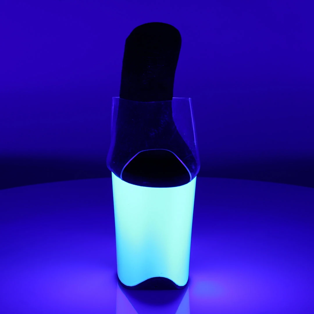 Pleaser Direct Flamingo 801UV Neon White Platforms 2 Pleaser Direct Flamingo 801UV Neon White Platforms