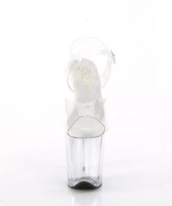 Pleaser Direct Flamingo 808 Clear Platforms