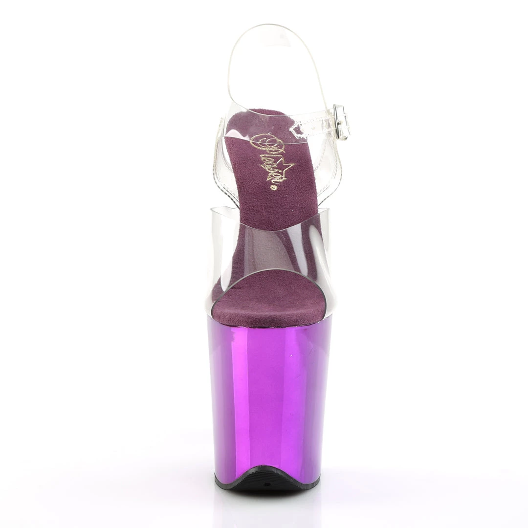 Pleaser Direct Larger Size Shoes Flamingo 808 Purple Chrome Platforms 2 Pleaser Direct Larger Size Shoes Flamingo 808 Purple Chrome Platforms