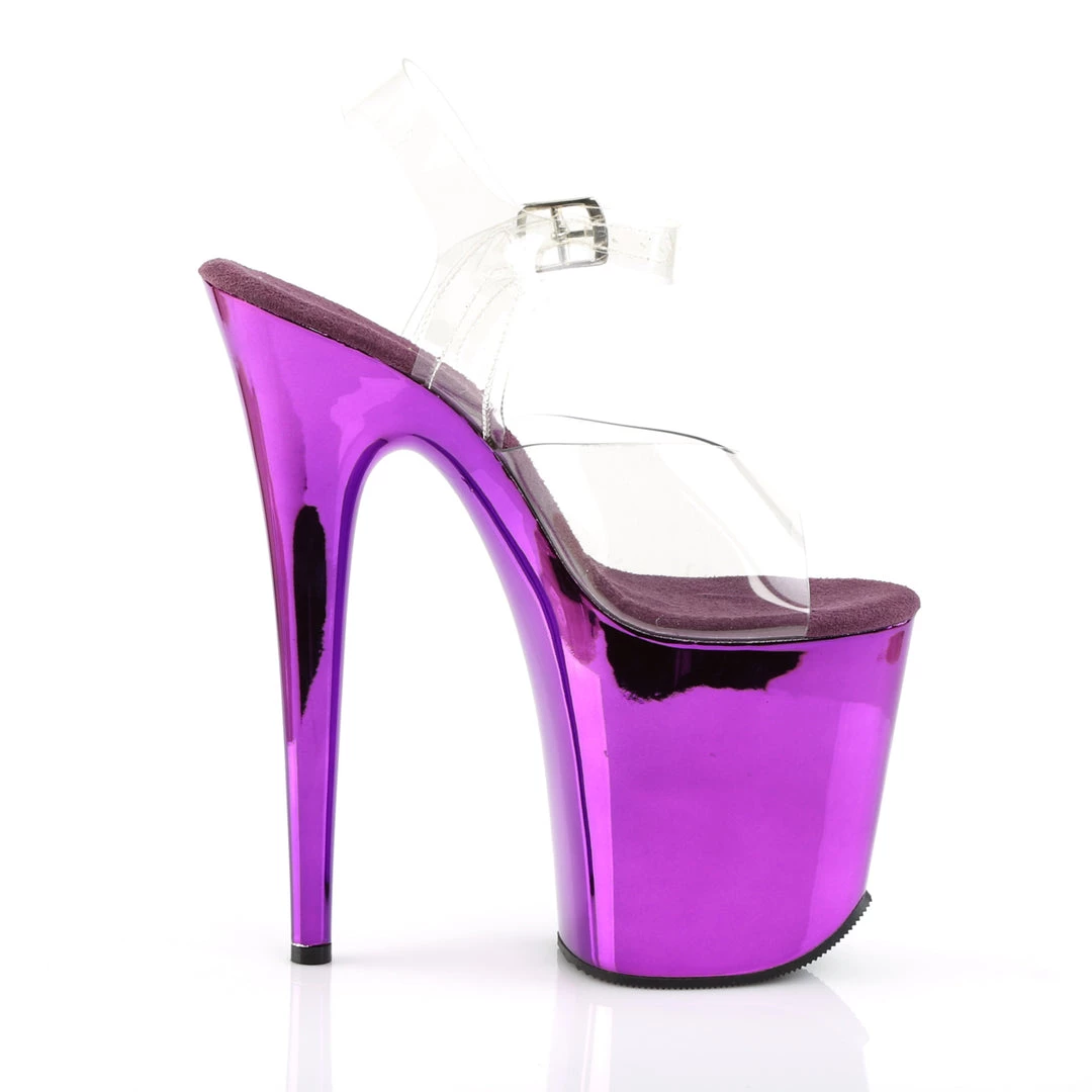 Pleaser Direct Larger Size Shoes Flamingo 808 Purple Chrome Platforms 5 Pleaser Direct Larger Size Shoes Flamingo 808 Purple Chrome Platforms